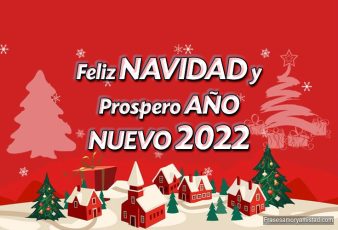 Imágenes de Feliz Navidad y Prospero año nuevo 2022